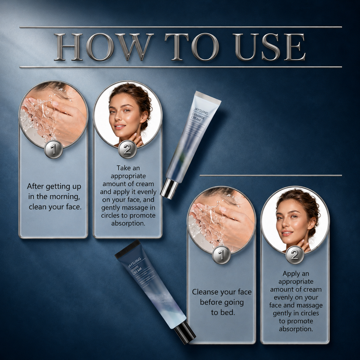Jaysuing Day & Night Face Cream Kit – Nourishing & Brightening Skin Care Set