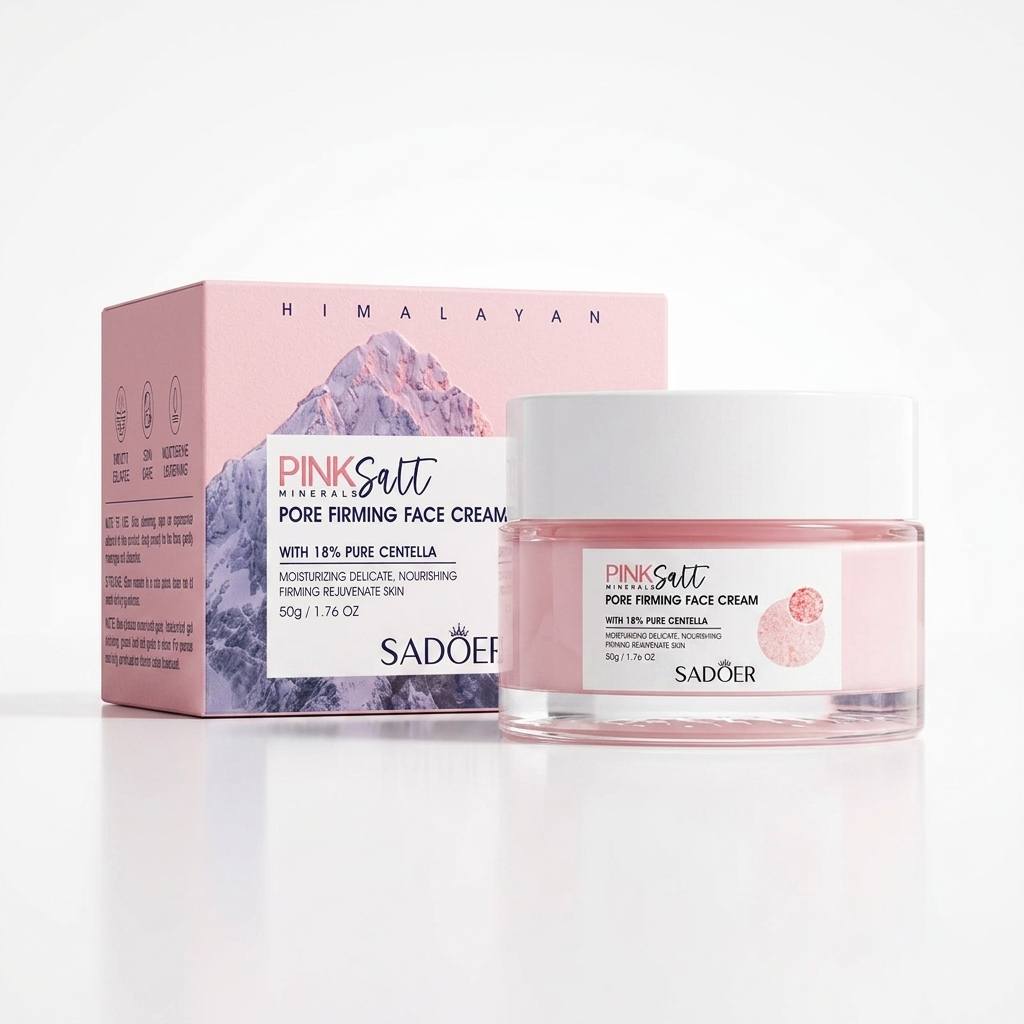 SADÖER Himalayan Pink Salt Pore Firming Face Cream – Hydrating Anti-Aging Moisturizer